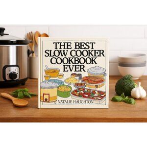 The Best Slow Cooker Cookbook Ever by Natalie Haughton 1995 Hardcover Recipes